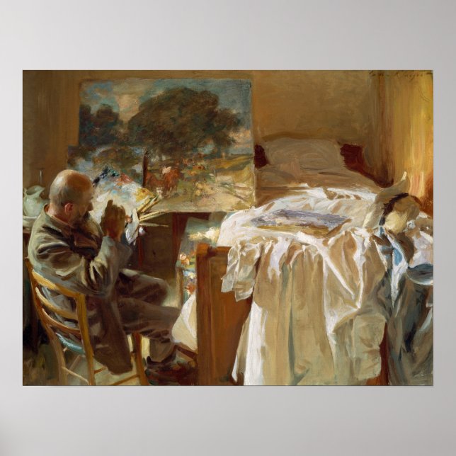 Sargent - en konstnär i sitt studio poster (Framsidan)