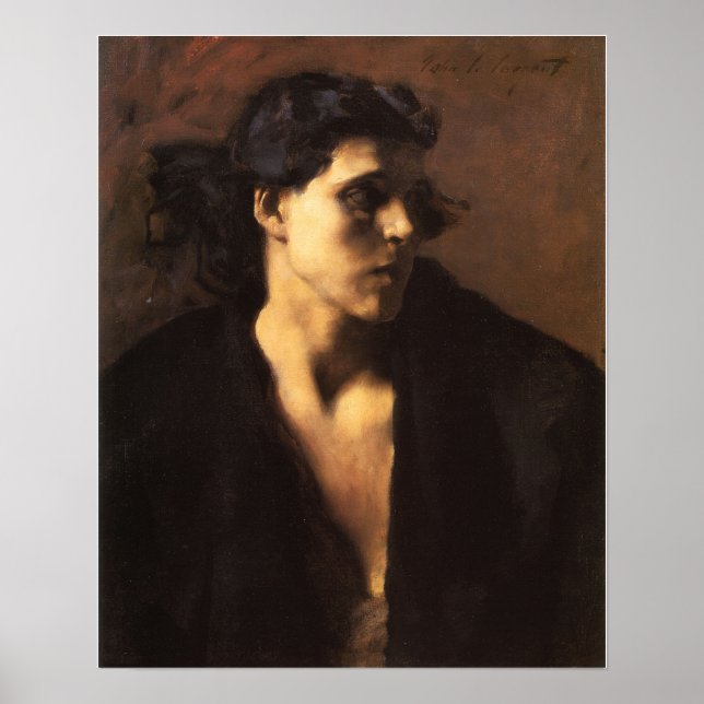Sargent - En spansk kvinna 1882 Poster (Framsidan)
