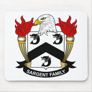 Sargent familjvapensköld musmatta