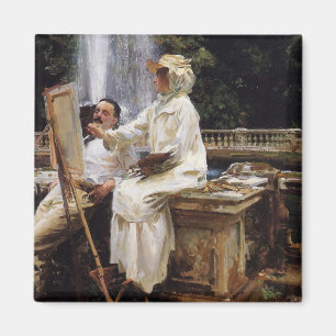 Sargent: Fontän, Villa Torlonia, Frascati Magnet