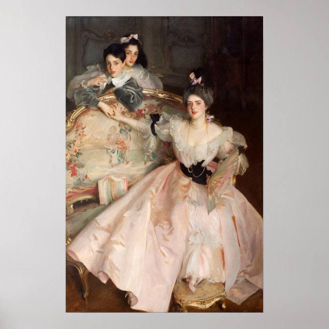 Sargent - Fru Carl Meyer och hennes barn Poster (Framsidan)