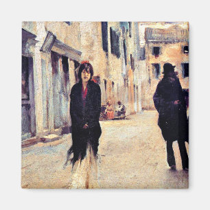 Sargent - Gata i Venedig, bra konst Magnet