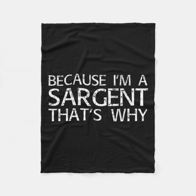 Sargent Gift Funny Surname Family Tree Birthday Re Fleecefilt (Framsidan)