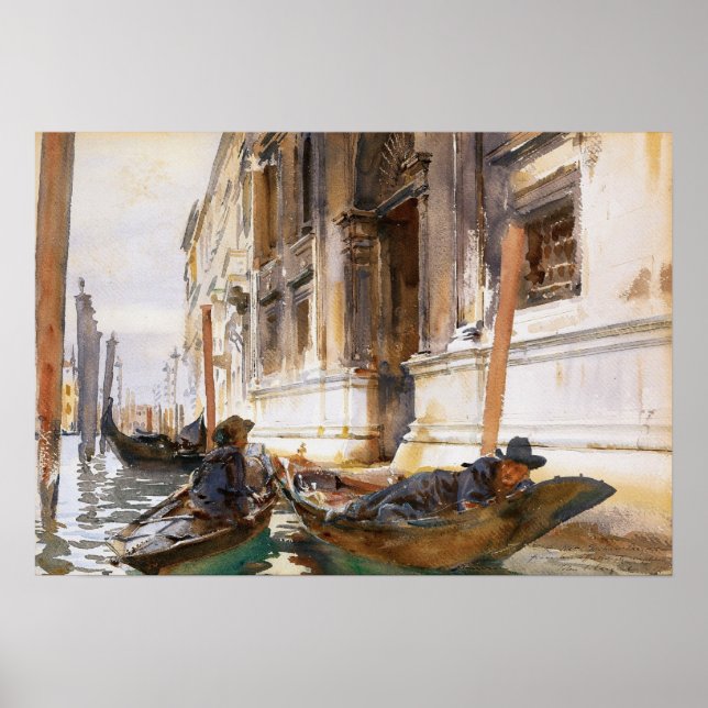 Sargent - Gondoljärernas siesta Poster (Framsidan)