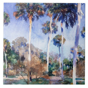 Sargent - Handflatan, en John Singer Sargent-måln Kakelplatta