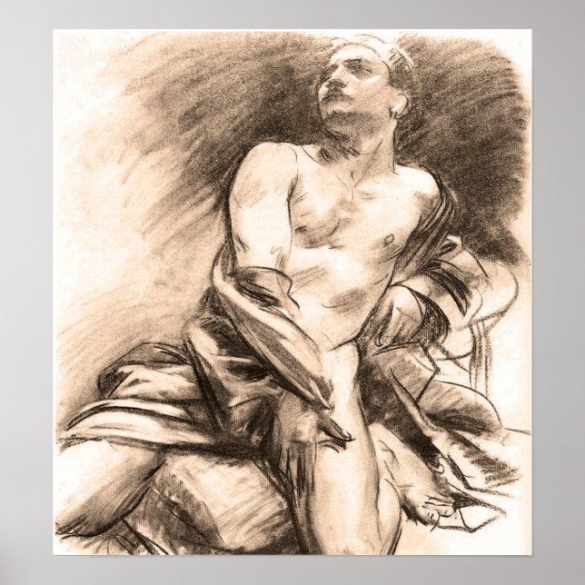 Sargent - Kneeling Model Poster (Framsidan)