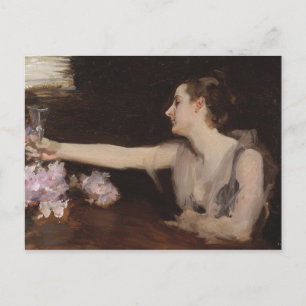 Sargent - Madame Gautreau dricker en skål Vykort