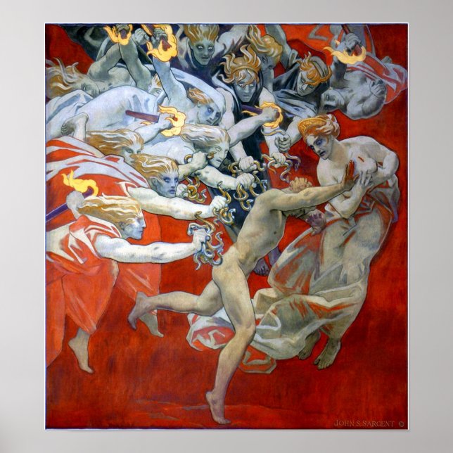 Sargent - Orestes Pursued By The Furies 1921 Poster (Framsidan)
