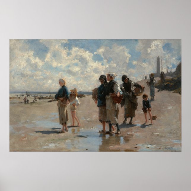 Sargent - Ostronfiske i Cancale Poster (Framsidan)