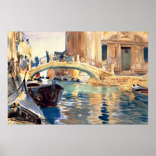 Sargent - Ponte San Giuseppe Di Castello Venedig Poster (Framsidan)