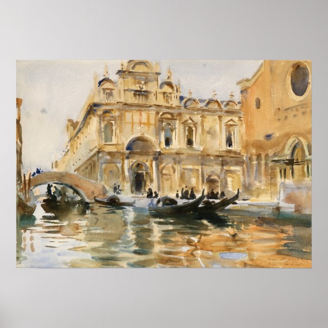 Sargent - Rio Dei Mendicanti, Venedig Poster (Framsidan)