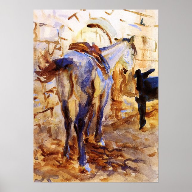 Sargent - Saddle Horse Palestine 1905 Poster (Framsidan)