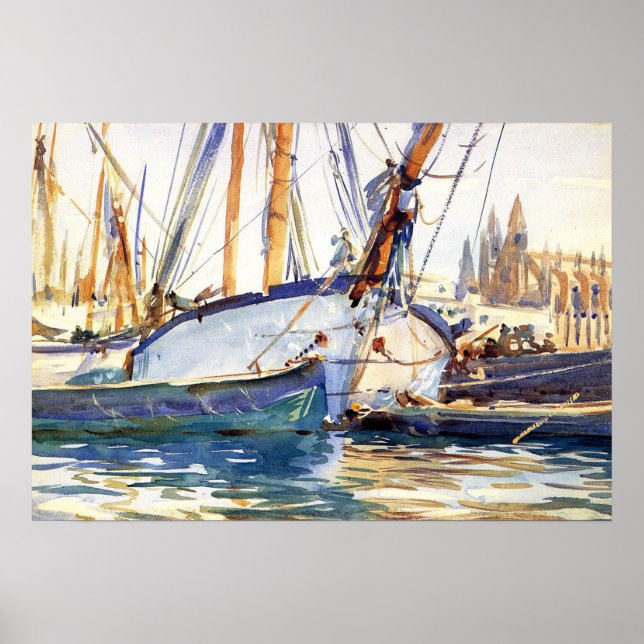 Sargent - Shipping Mallorca 1908 Poster (Framsidan)