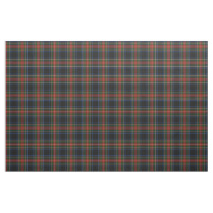 Sargent/Stewart svart Tartan kammad bomull Tyg