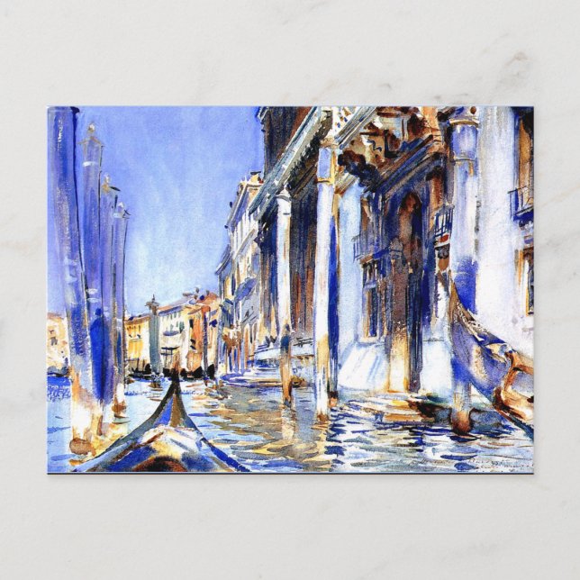 Sargent - vy över storkanalen vykort (Framsida)