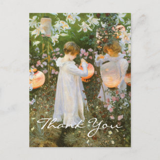 Sargent's Carnation, Lily, Lily, Ro Vykort