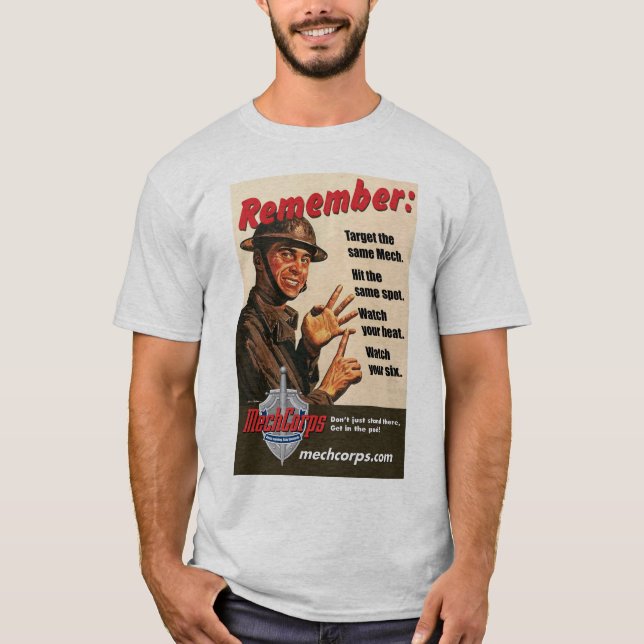 Sarges anvisningar (tända färger) - MechCorps T Shirt (Framsida)