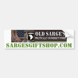SARGES BUMPER STICKER BILDEKAL