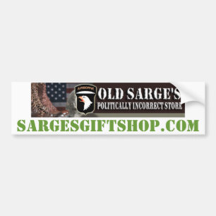 SARGES BUMPER STICKER BILDEKAL