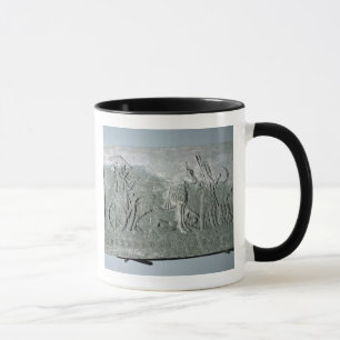 Sargon II på en stridtriumfvagn Mugg