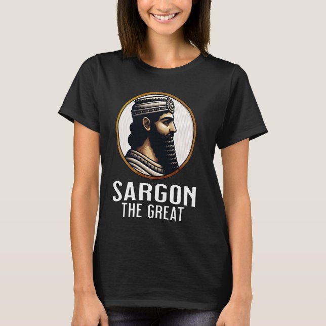 Sargon Underbaren av Akkad Mesopotamian History T Shirt (Framsida)