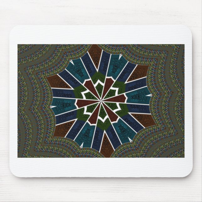 Sari-inspirerad design med felaktig information musmatta (Framsidan)