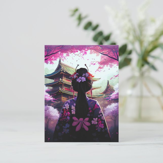 Sari Kirschblüten - Postcard Vykort (Stående Fram)