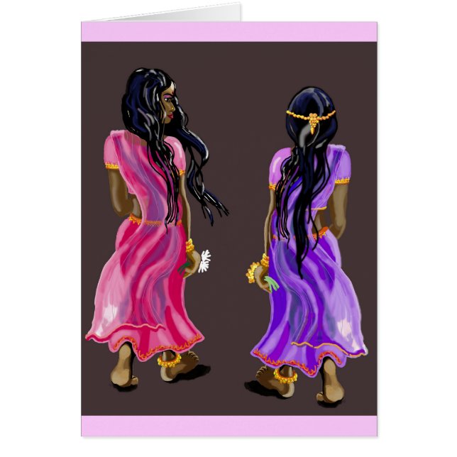 Sari sisters hälsningskort (Framsidan)