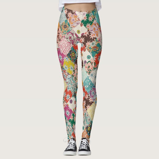 sarilmak-patchwork leggings (Framsida)