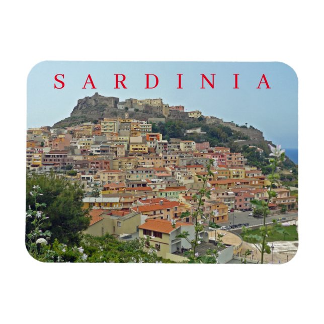 Sarinia Castelsardo View-kylmagnet Magnet (Horisontell)