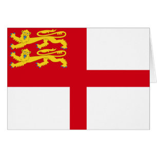 Sark Flagga Hälsningskort