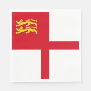Sark Flagga Pappersservett