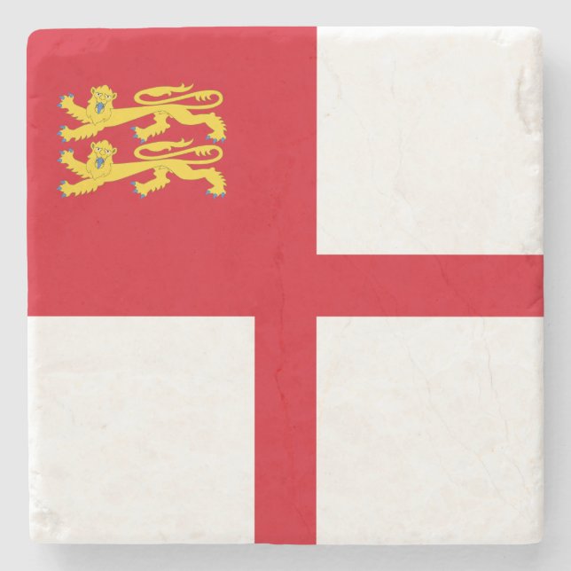 Sark-flagga Stenunderlägg (Framsidan)