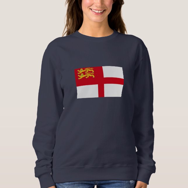 Sark-flagga T Shirt (Framsida)