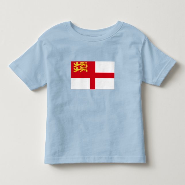 Sark-flagga T Shirt (Framsida)