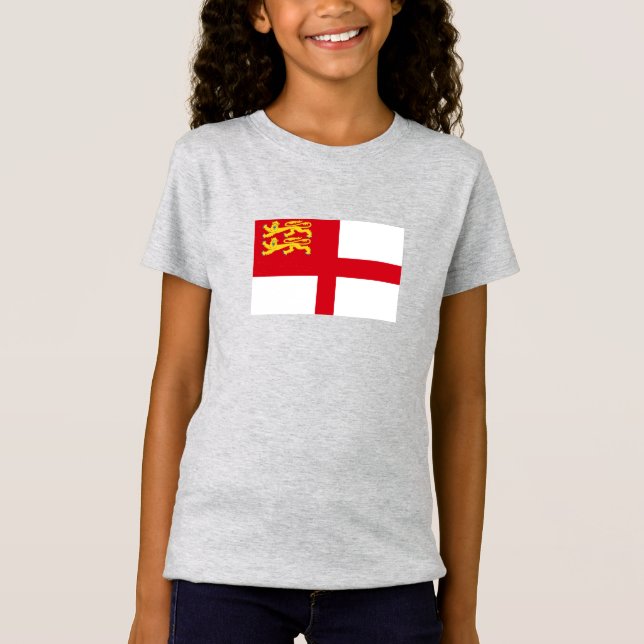 Sark Flagga T Shirt (Framsida)