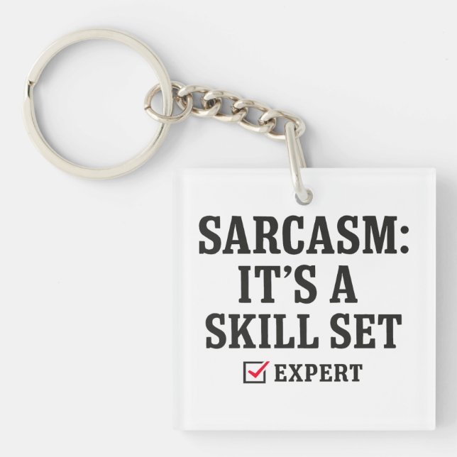 Sarkasm Förmåga Expert Typografi (Framsidan)