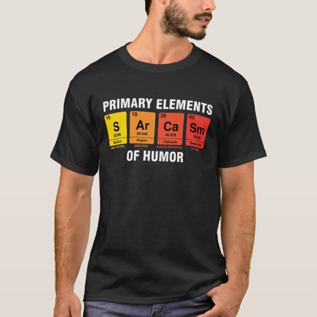 Sarkasm Humor Bord Periodiska Inslag T Shirt (Framsida)