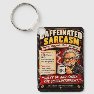 sarkasm kaffemugg av ej gold nyckelring