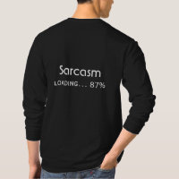 Sarkasm Laddar Minimalt Roligt Citat Design
