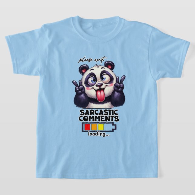 Sarkasm som laddar ord art t shirt (Laydown)