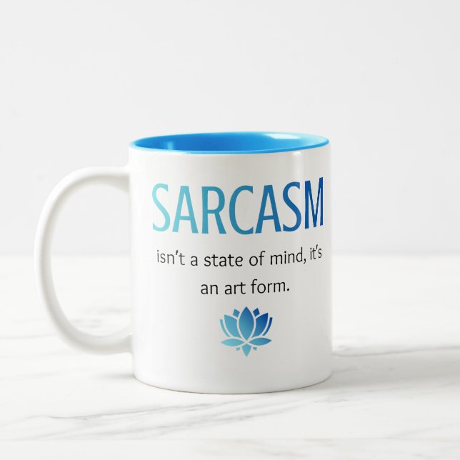 Sarkasm Två-Tonad Mugg (Vänster)
