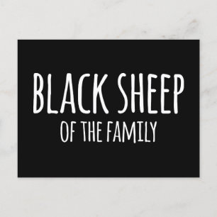 Sarkasmus Gothic Black Sheep of the Family Vykort