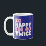 Sarkastic 80 Year Old B Day Funny 80th Birthday Ga Kaffemugg<br><div class="desc">Sarkastic 80 Year Old B Day Funny 80th Birthday Gag</div>