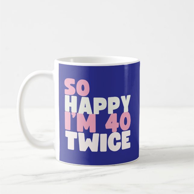 Sarkastic 80 Year Old B Day Funny 80th Birthday Ga Kaffemugg (Vänster)