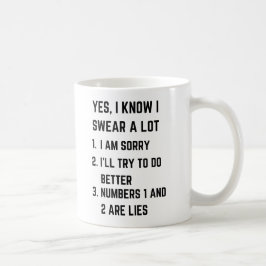 Sarkastic Attitude Mugg, Lustigt sötande Kaffemugg