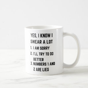 Sarkastic Attitude Mugg, Lustigt sötande Kaffemugg