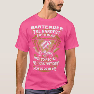 Sarkastic Bartender 4 T Shirt