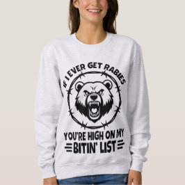 Sarkastic Bear Rabies Bitin'List T Shirt
