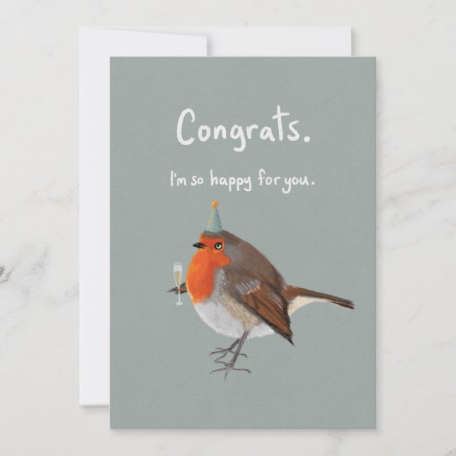Sarkastic Bird Grattiss Card Kort (Framsida)